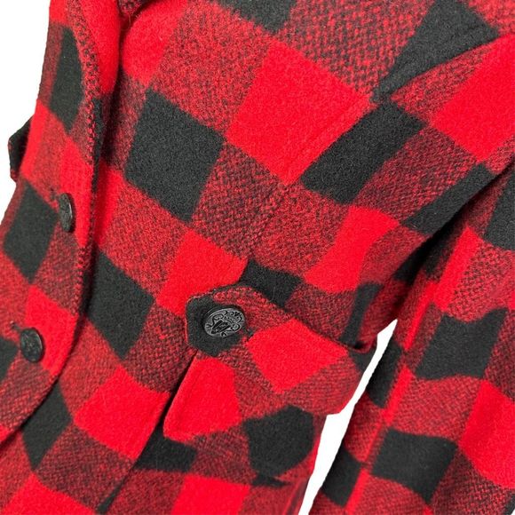 Aqua x Bloomingdale’s Buffalo Plaid Riding Jacket - Size Medium - Picture 4 of 7